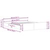 vidaXL Bettgestell ohne Matratze Artisan-Eiche 180x200cm Holzwerkstoff