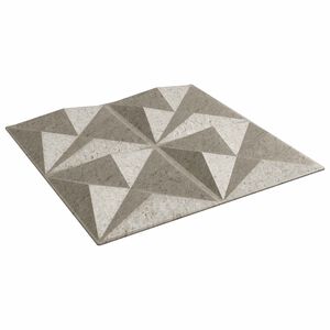 vidaXL Wandpaneele 12 Stk. 50 x 50 cm Origami Beton XPS Schaum
