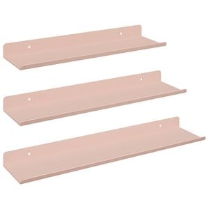 vidaXL Schwebendes Regal Wandhalterung 3 Stk. Rosa 40 x 9 x 2,5 cm