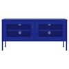 vidaXL TV-Schrank Marineblau 105x35x50 cm Stahl