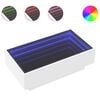 vidaXL LED-Couchtisch Wei&szlig; 90x50x30 cm Holzwerkstoff