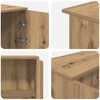 vidaXL Empfangstheke Artisan-Eiche 200x50x103,5 cm Holzwerkstoff