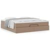 vidaXL Ottoman-Bett mit Matratze Cappuccino-Braun 180x200cm Kunstleder