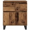 vidaXL Sideboard Altholz 60 x 35 x 70 cm Verbundholz und Eisen