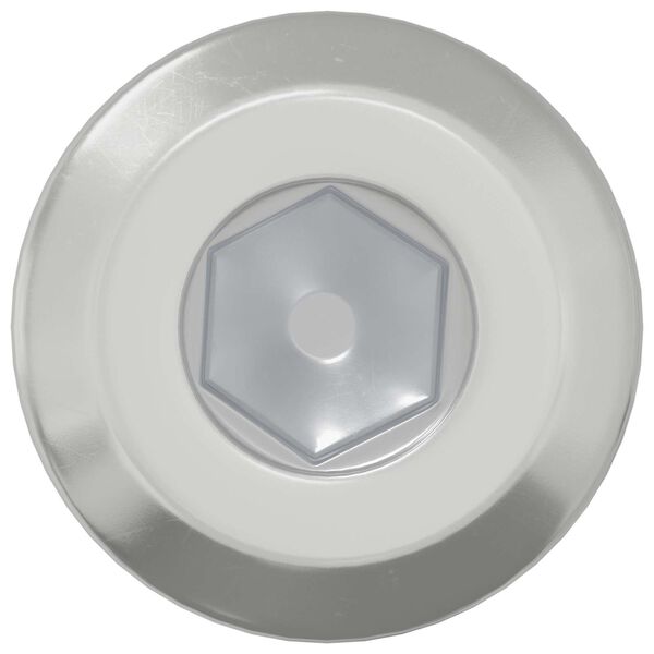 vidaXL Kopf-Sicherungsschraube 2 pcs Silber M6 x 15 mm Stahl