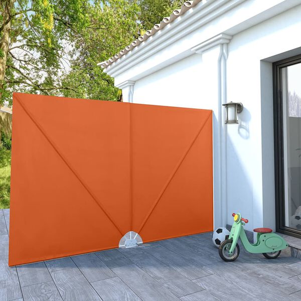 vidaXL Faltbarer Terrassen-Seitenfächer Terracotta-Rot 300×200 cm
