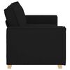 vidaXL 2-Sitzer Sofa Schwarz 140 cm Stoff