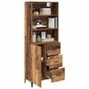 vidaXL Highboard Altholz 69,5 x 34 x 180 cm Holzwerkstoff
