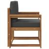 vidaXL Outdoor-Sofa Massives Akazienholz und Polyester Natur