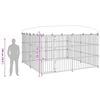 vidaXL Outdoor-Hundezwinger mit &Uuml;berdachung 300x300x210 cm