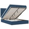 vidaXL Ottoman-Bett mit Matratze Blau 140x190 cm Stoff