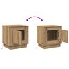 vidaXL Nachttisch 2 pcs Artisan-Eiche 44 x 34,5 x 45 cm Holzwerkstoff