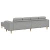 vidaXL Sofa Set Wolkengrau Stoff
