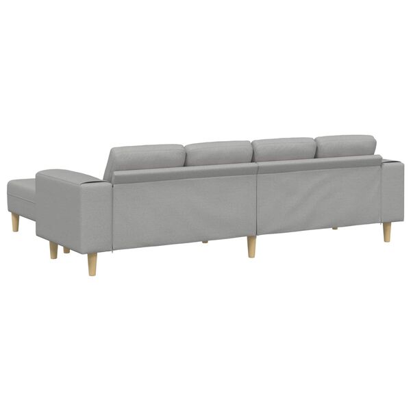 vidaXL Sofa Set Wolkengrau Stoff