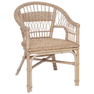 vidaXL Stapelstuhl Rattan Natur 60 x 60 x 81 cm