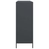 vidaXL Sideboard Anthrazit 135x39x103,5 cm Kaltgewalzter Stahl