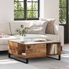 vidaXL Couchtisch Altholz 80 x 80 x 36,5 cm Holzwerkstoff