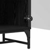 vidaXL Sideboard Schwarz Eichen-Optik 35 x 37 x 117 cm