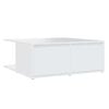 vidaXL Couchtisch Wei&szlig; 80x80x31 cm Holzwerkstoff