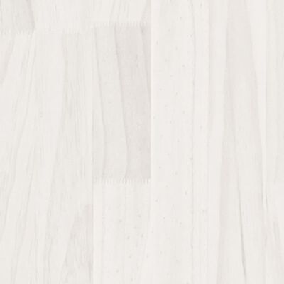 vidaXL Pflanzkübel Weiß 70x70x70 cm Massivholz Kiefer
