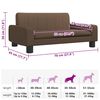 vidaXL Hundebett Braun 70x45x30 cm Stoff