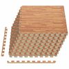 vidaXL Pool Bodenschutzmatte 24 stk. Holz 8,64 m&sup2; EVA-Schaum