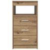 vidaXL Schubladenschrank Artisan-Eiche 40x50x76 cm Holzwerkstoff