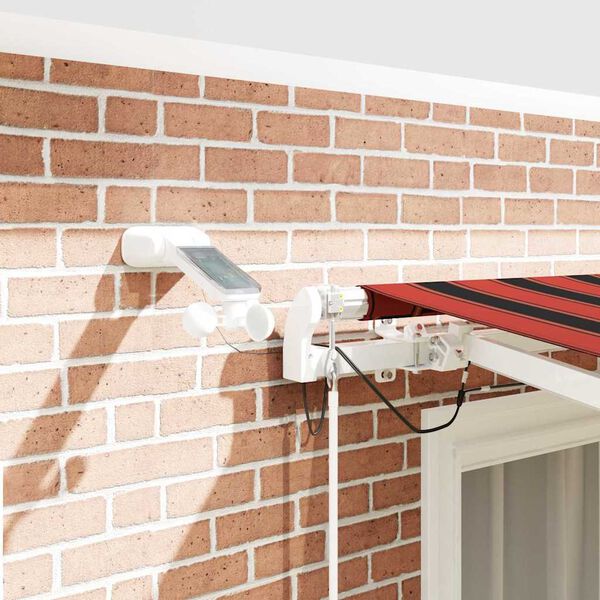 vidaXL Automatische Markise mit LED Windsensor 300x250 cm Orange/Braun