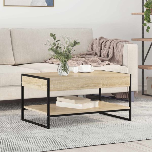vidaXL Couchtisch Sonoma 80 x 50 x 40 cm Holzwerkstoff