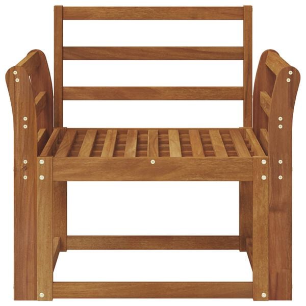 vidaXL Outdoor-Sofa Massivholz Akazie Natur