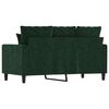 vidaXL 2-Sitzer-Sofa Dunkelgr&uuml;n 120 cm Samt