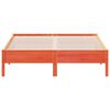 vidaXL Massivholzbett ohne Matratze Wachsbraun 140x200 cm Kiefernholz
