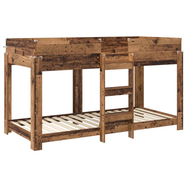 vidaXL Etagenbett f&uuml;r Kinder Altholz 100 x 190 cm Holzwerkstoff