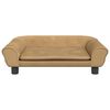 vidaXL Hundebett Braun 70x48x22 cm Samt
