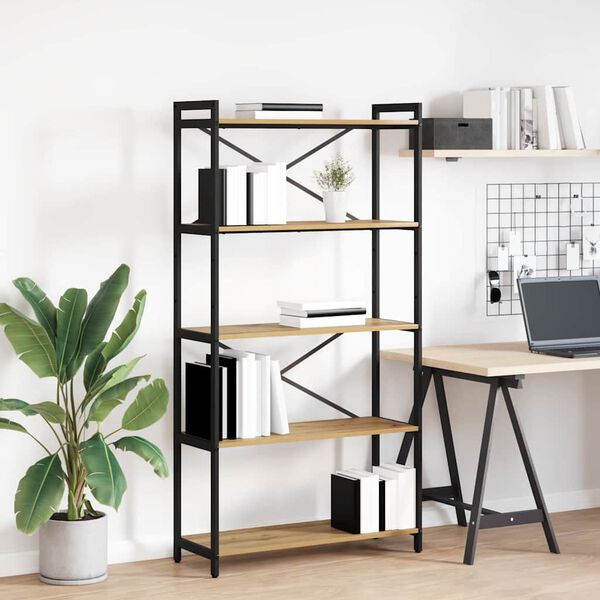 vidaXL B&uuml;cherregal Artisan-Eiche 80 x 30 x 155 cm Holzwerkstoff