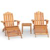 vidaXL 3-tlg. Garten-Lounge-Set Adirondack Massivholz Akazie