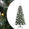 vidaXL K&uuml;nstlicher Weihnachtsbaum Gr&uuml;n 120 cm PVC, Plastik und Stahl