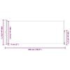 vidaXL Seitenmarkise Ausziehbar 200x500 cm Creme