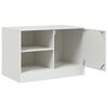 vidaXL TV-Schrank Wei&szlig; 67x39x44 cm Stahl