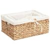 vidaXL Aufbewahrungsk&ouml;rbe 3 pcs Natur 40 x 30 x 18 cm Wasserhyazinthe