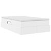 vidaXL Aufbewahrungsbett mit Matratze Wei&szlig; 120 x 190 cm Kunstleder