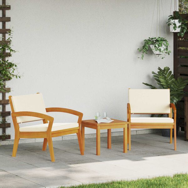 vidaXL Gartenstuhl 2 pcs Braun Massivholz Akazie