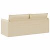 vidaXL Sofa Creme Gesamtabmessungen: 196 x 82 x 85 cm (B x T x H) Samt