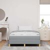 vidaXL Boxspringbett mit Matratze Hellgrau 120 x 190 cm Stoff