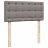 vidaXL Ottoman-Bett mit Matratze Taupe 100x200 cm Stoff