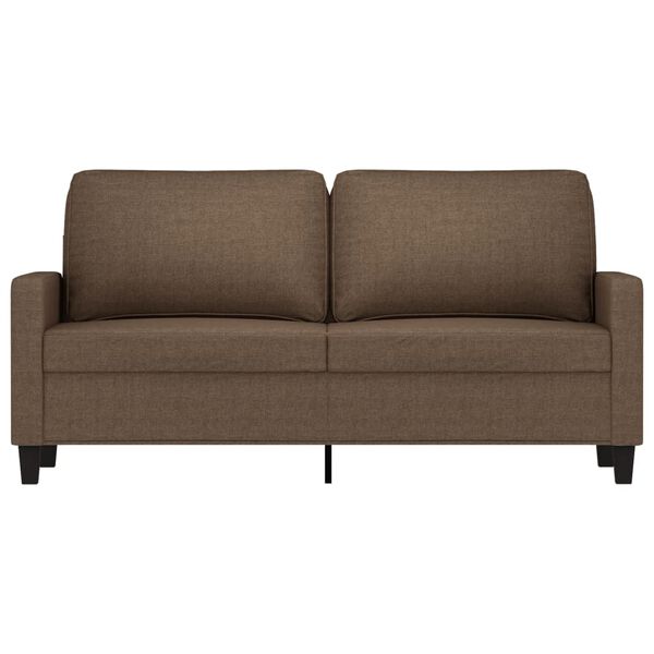 vidaXL 2-Sitzer-Sofa Braun 140 cm Stoff