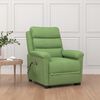 vidaXL Massagesessel mit Aufstehhilfe Hellgrün Samt