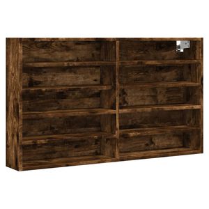 vidaXL Vitrinenschrank R&auml;uchereiche 100x15x58 cm Holzwerkstoff