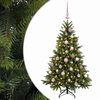 vidaXL K&uuml;nstlicher Weihnachtsbaum mit Weihnachtskugel 120 cm 150 LEDs