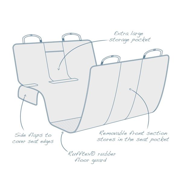 Kurgo Hunde-H&auml;ngematte Grau